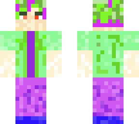 green and purple