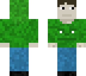 green face man