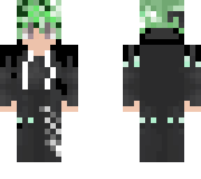 green haired boy
