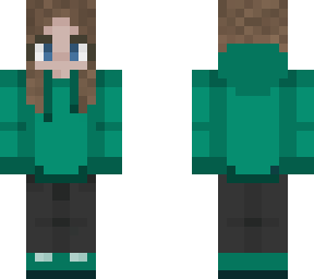 green hoodie