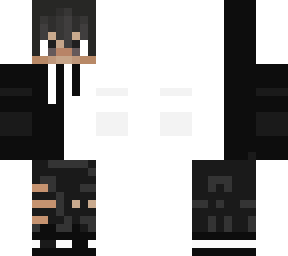 half black half white