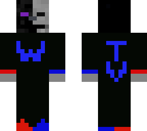 half skeleton half enderman