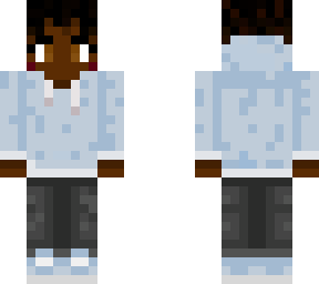 light blue hoodie
