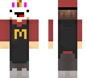 mcdonalds skin i put bunny mask on owo owo owo