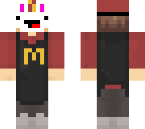 mcdonalds skin i put bunny mask on owo owo owo