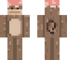 monke but with shroom hat