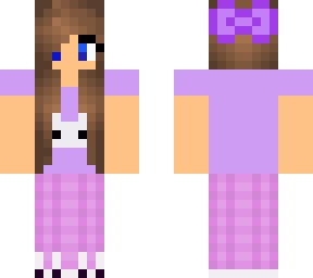 my youtube minecraft skin (in pajamas)