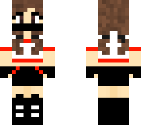 neon red ninja girl