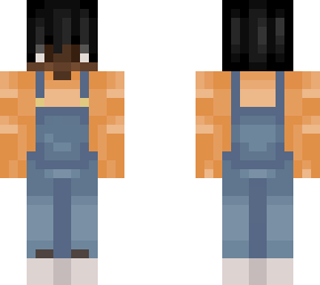 non-binary with overalls