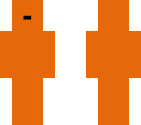 orange with eyes
