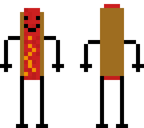 owen the cartoony hotdog