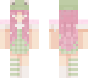 pink hair frog skin (edit not my original skin)