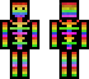 rainbow effect skeleton no shell