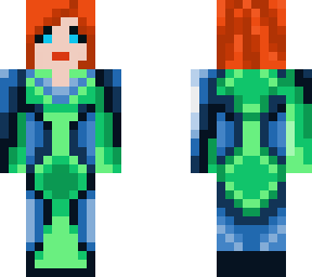 redhead futuristic warrior