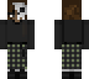 short hair skull face (non binary)