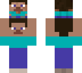 steve carrying mini steve