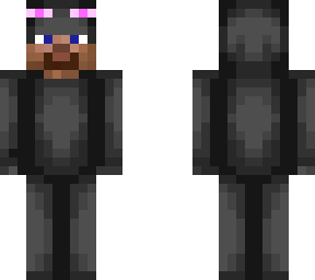 steve in enderman onesie