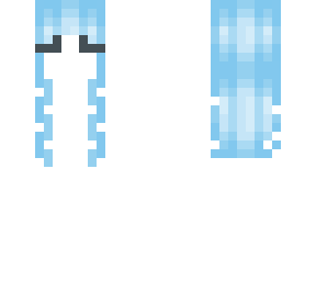 wavy light blue hair 2 (read description!)