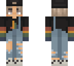 white boy in overalls