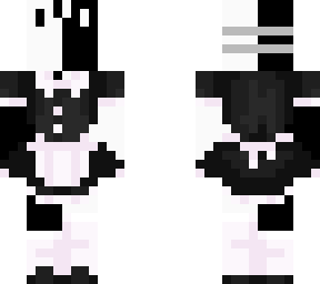 b&w bunny mask maid