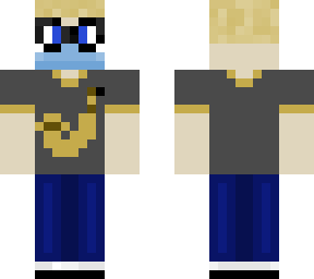 big saxy with glasses and mask