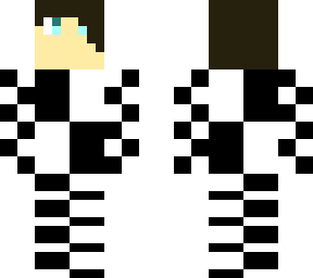 black and white hood