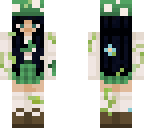 black hair mushroom girl edit