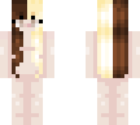 blonde and brown hair with skin base! :d