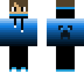 blue creeper hoodie boy