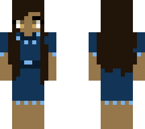 blue dress