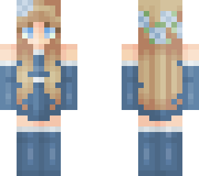 blue eyes with dress