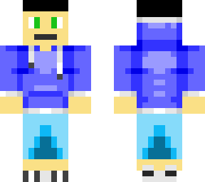 blue hoodie boy