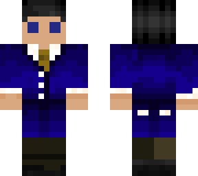 blue suit