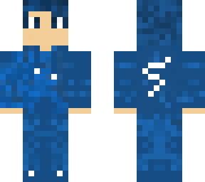 blue x white