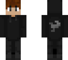 boy with black hoodie