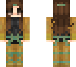 brown hair girl frog glasses