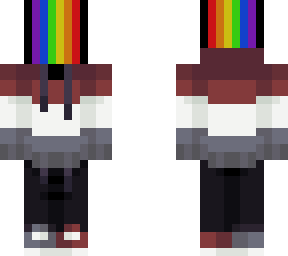 casual rainbow face