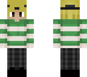 cool boy with a striped sweater