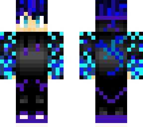 dark blue fire dragon