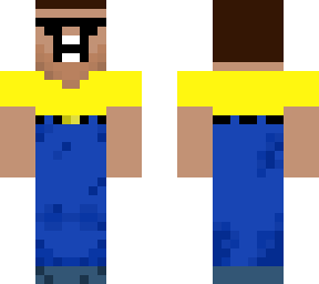 derp yellow steve with removable sun glasses