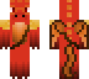 Red Dragon Minecraft Skin