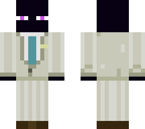enderman in white suit