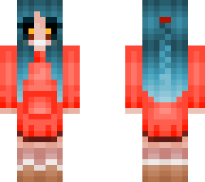 evil red sweater girl