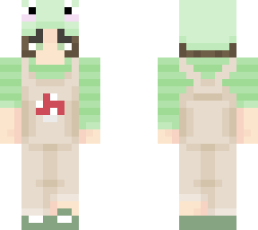frog hat with overalls