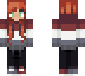 ginger red/grey hoodie