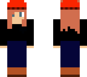 girl with beanie strawberry blonde