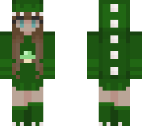 green dinosaur hoodie skin