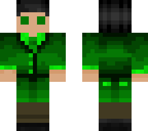 green suit