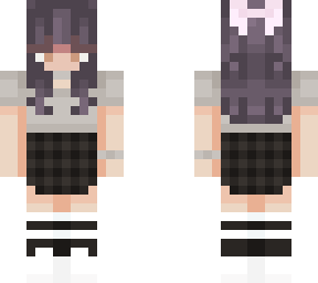 grey skirt girl (not my skin)