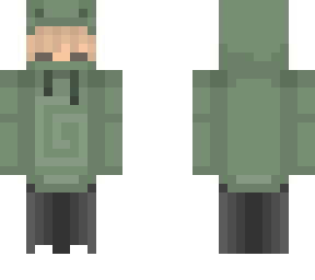 khaki or darker green frog hoodie